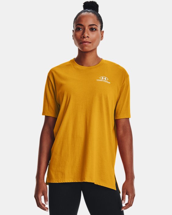 Women's UA Graphic Oversized Short Sleeve, Orange, pdpMainDesktop image number 0